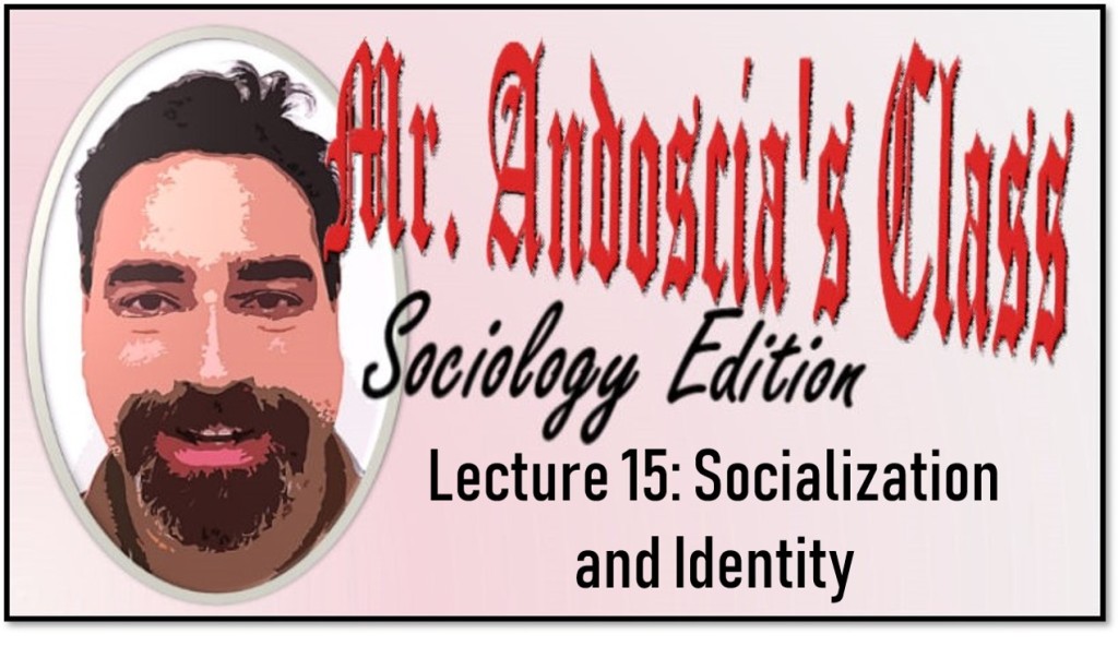 Lecture 15: Socialization and Identity